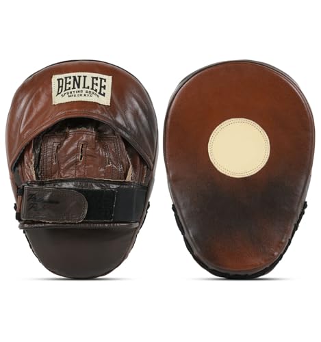 Pattes de boxe de qualité supérieure BENLEE Rocky Marciano marron beige et noir durables