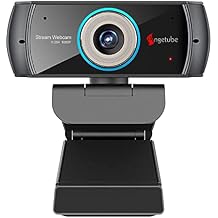 Angetube PC 1080P Webcam with Mic. USB Camera for Video Calling & Recording Video Conference/Online Teaching/Business Meeting Compatible with Computer Desktop Laptop MacBook for Windows iOS Linux