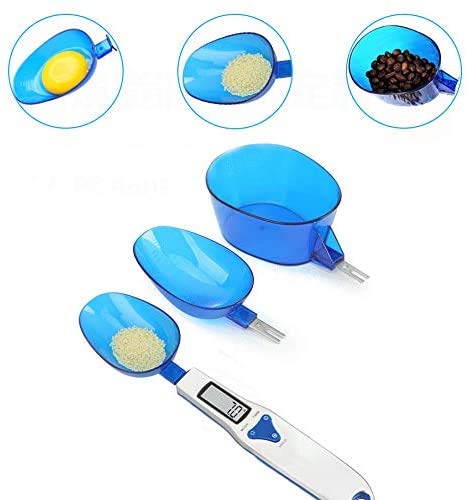 OBEST Báscula Cuchara Cocina Digital, Juego de cucharas medidoras Digitales, báscula de Cocina Digital LCD, para cocinar, Hornear, harina, Especias, Unidad 4G / OZ/GN/CT