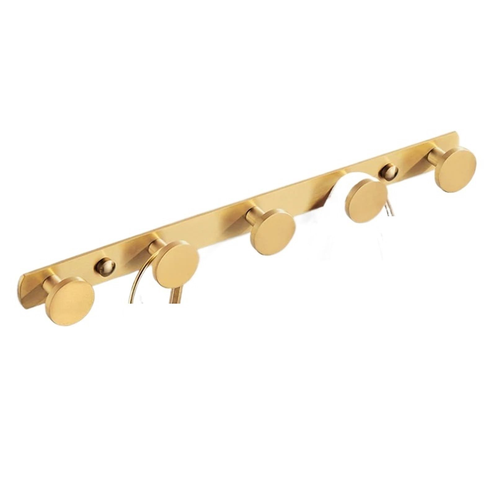Mohuied Color 5 Brass Robe Hooks Robe Hooks Brush Gold Brass Towel Hanger Hook Clothes Coat Hat Bag Wall Mounted Bathroom Accessories Door Holder For Hanging Coat Robe Keys Clothes Bags(Color 5)