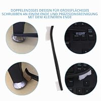 Drahtbürsten-Set Edelstahl-Messing-Drahtbürste Kunststoffgriff Reinigung Kratzbürsten-Set Bürste für Schweißschmutz, Schweißschlacke, Rost （9 Stück） – Ansicht 6