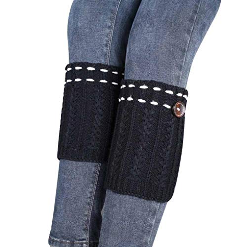 WILLTOO 2015 Women Leg Warmer Knit Boot Socks Topper Cuff (Black)
