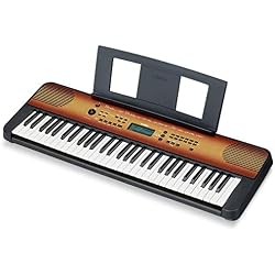 Yamaha Digital Keyboard PSR-E360MA, Maple - Entry-level digital keyboard with 61 touch-sensitive keys, portable keyboard in classic design for any living space