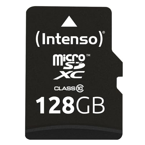 Intenso microSDXC 128GB Class 10 Speicherkarte inkl. SD-Adapter, schwarz