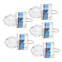 5 Leurres Lumineux LED En Diamant – ABS, Ouverture Automatique Au Contact De L’eau, 200h D’autonomie, Résistant à La Corrosion, Pour Pêche En Mer Et Rivière