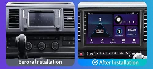 Pantalla para coche con Android Auto inalámbrico y Carplay para VW Caravelle T6 con manos libres 2