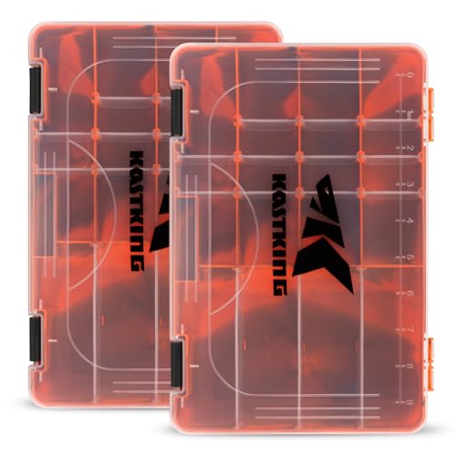 Image of KastKing Tackle Boxes, Plastic Box, Plastic Storage Organizer Box with Removable Dividers - Fishing Tackle Storage - Box Organizer - 2 Packs /4 Packs Tackle Trays - Parts Box