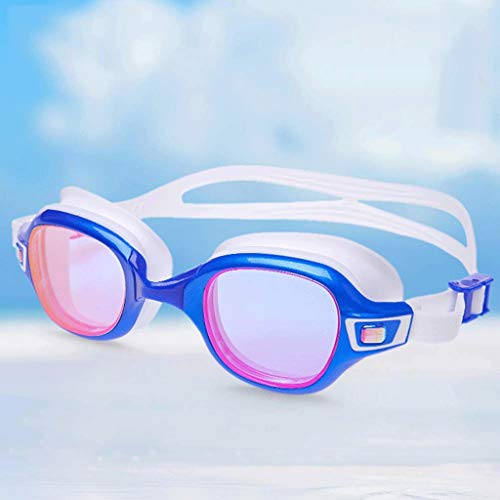 Lunettes de natation grand format anti-buée pour adulte et enfant avec verres teintés