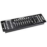  Oreilet Controller luci, 192 canali DMX Controller luci da palcoscenico Controller luci per Club, 12 Scanner da 16 canali Ciascun selettore di polarità DMX Durevole per Scuola Domestica