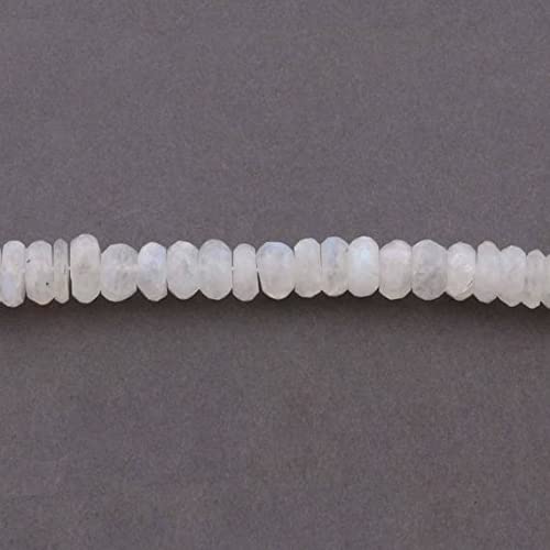 Pierre de lune en perles rondelles pour créer votre collier d'été bohème chic