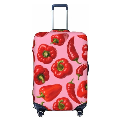 Red Peppers Washable Luggage Cover Travel Suitcase Cover Anti Scratch Covers For 29-32 Inch Luggages XL