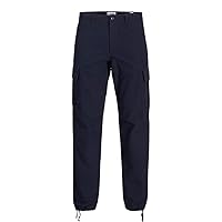JACK & JONES Jpstkane Jjbarkley-Pantaloni Cargo Noos, Cielo Notturno