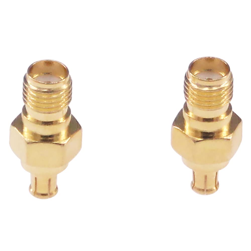 RFaha 3pcs SMA Female to MCX Male RF Coax Coaxial Connector Adapter for Antennas/Wireless LAN Devices/Coaxial cable(F57-3) - Image 2