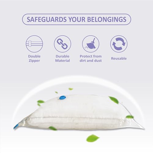 Image of Electric Pump Vacuum Storage Bags - 22 Combo (3 Large /3 Jumbo /8 Medium /8 Small) Space Saver Seal Bags for Clothes, Comforters, Blankets, Bedding