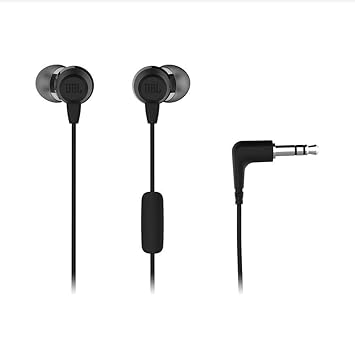 JBL T50HI Wired In Ear Headphone with Mic (Black)