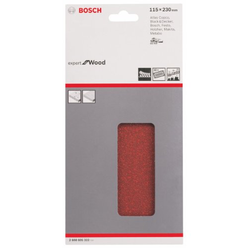 Bosch Professional Feuille abrasive C430 pack de 10 115 x 230 mm 4x60 / 4x120 / 2x180 - vue 3