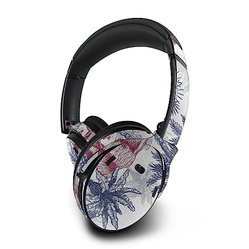 Image of MightySkins Glossy Glitter Skin Compatible with Bose QuietComfort 45 Headphones Tropical Jungle | Protective, Durable High-Gloss Glitter Finish | Easy to Apply | Made in The USA