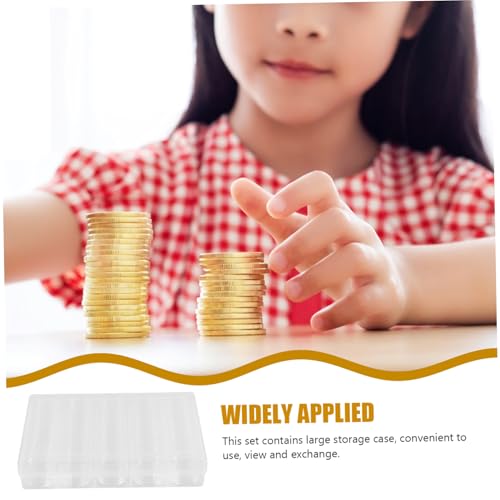 Caja organizadora para monedas de plástico grueso LALAFINA miniatura 3
