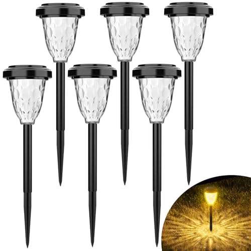 FIFlying Solarlampen für Außen Garten, 8 Stück LED Solarleuchten, Garten Deko Beleuchtung, IP65 wasserdicht Solarlampe für Garten, Außen, Terrasse, Rasen, Hof, Wege - RGB