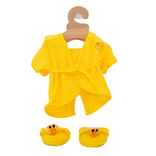 Plush Gear BF-V/20121 Duck Robe And Slippers For Stuffed Animals - Fits Most 14 Inch-18 Inch Plush Toys, Adorable Teddy Bear Bathrobe Clothes thumb #3