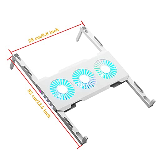 Aizami-Laptop-Cooling-Pad-for-Desk-3-Cooling-Fans-RGB-Foldable-Ergonomic-Stands-Laptop-Cooling-Stand-Suitable-for-11-157-Laptop-Laptop-Fan-Cooling-Pad-for-Home-Office-Work