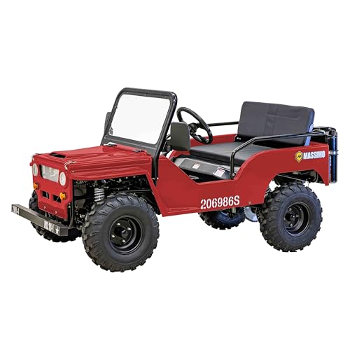 Massimo Motor Mini 125 Go Kart 125cc, Off-Road, ATV,UTV, 3-Speed, Semiautomatic- New (Red)