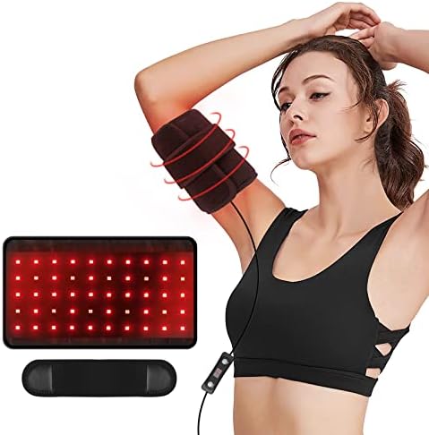 Red Infrared Light Therapy Arm Belt, Deep Therapy Device for Back Shoulder Waist Muscle Pain Relief, Home Use Wearable Arm Wrap with Timer