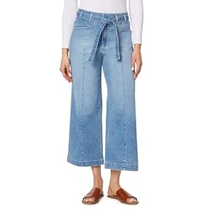 Angels Forever Young Women’s Everflex Classic Belted Wide High-Rise Crops (Available in Plus Size)