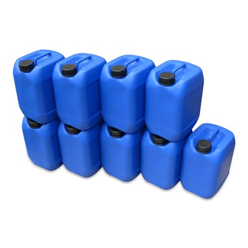 10 L Wasserkanister, Trinkwasserkanister, Camping Kanister Farbe blau BPA-frei für Lebensmittel und Trinkwasser (9)
