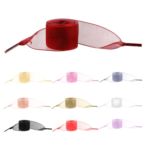 SHENLIU 10 Pairs Ribbon Shoe Laces, Snow Yarn Fashion Ribbon Shoelace Soft Silk Satin Shoestrings Flat Colorful Wide Shoe Ties for Women Sneakers (10 Colors)