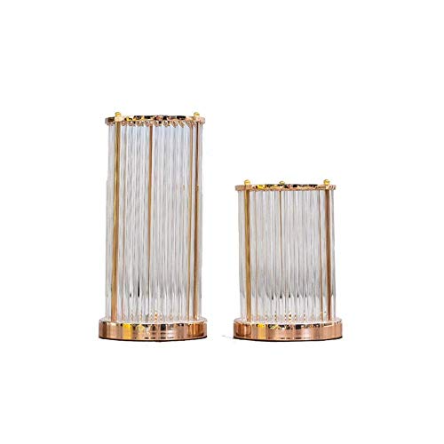 Vase en verre et alliage pour centre de table de mariage chic - 2