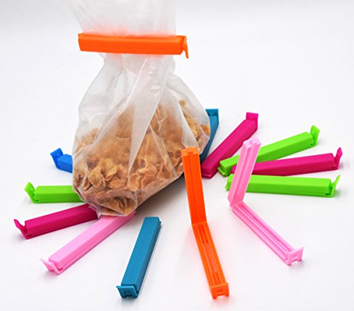 Jsshi 30 Pcs Plastic Food Sealing Holder Clips Fresh-Keeping Bag Clips Sealer For Kitchen Food And Snack Bag (4 Inch) #TOP5
