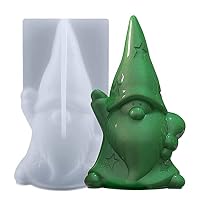 Zayookey Gnome Silikonform – 3D Blumen-Zwerg Form Für Harz, Kerzen, Seifen & DIY Deko