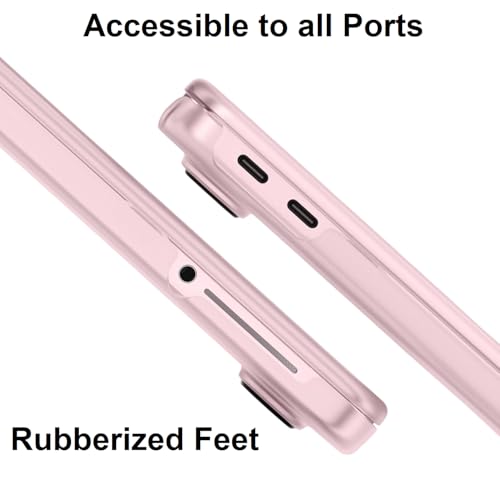 Image of Midkart Matte Case Compatible with MacBook Neo 13 inch 2026 Release Model A3404 A18 Pro Chip 3 in 1 Kit Precise Fit Protective Hard Shell Plastic Cover Keyguard & Dust Plugs, Blush