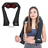 Aront Shiatsu Neck and Back Massager with Heat Deep Kneading Massager for Shoulder,Back,Leg,Body...