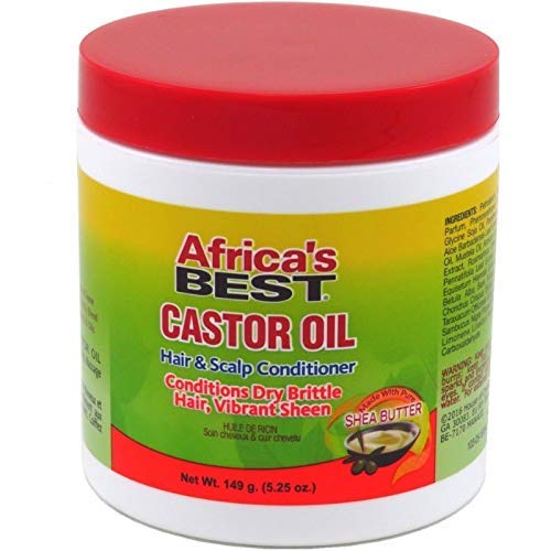 Africas Best Castor Oil Hair & Scalp Conditioner, 5.25 Oz (Pack of 6)