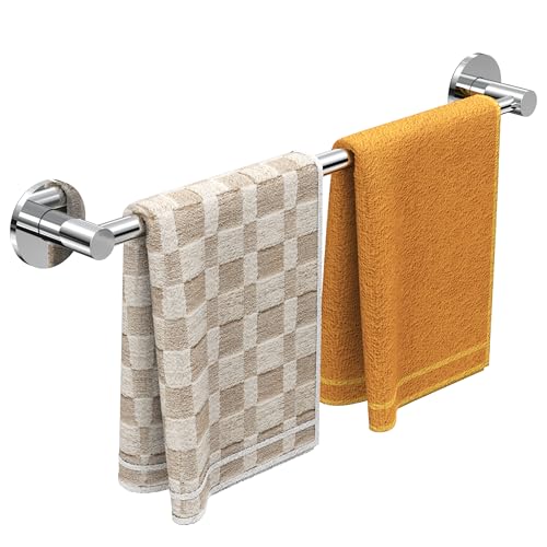 MIROAMZ Magnetic Towel Bar, Adjustable Towel Rod with Larger Magnetic Base & Hidden Magnet Design, Non-Slip Magnetic Towel Holder for Refrigerator, Dishwasher, Oven, Washer (Chrome, 1Pack)