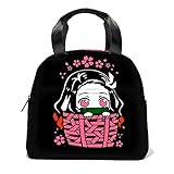 Anime Lunch Box Insulated Cute Nezuko Lunch Bag For Men Women Adults Work Outdoor Picnic Gifts