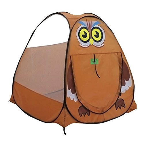 KooJoee Kids/Children Waterproof Foldable Pop Up Indoor and Outdoor 3D Animal Play Tent Play House Toys for 1-6 Years Kids Boy Girls Baby Infant (Owl)