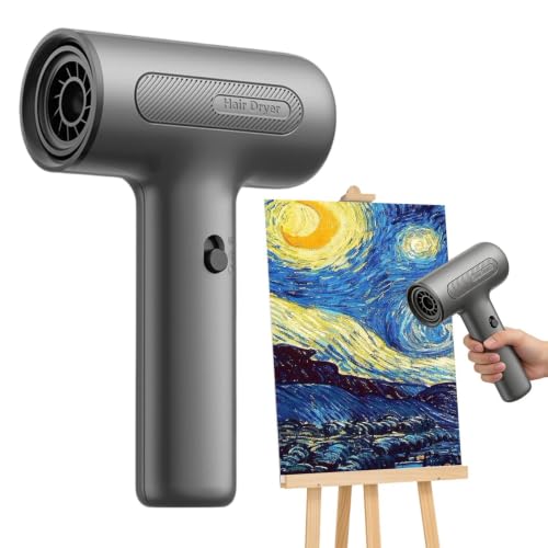 Dryer for Watercolor Painting USB Rechargeable Fast Drying Blower Cordless Blower Multi-Use Paint Dryer for Crafts Hair Styling Resin Art Epoxy Curing Embossing & DIY Projects