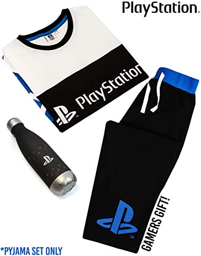 PlayStation Pajamas Boys Gamer Gifts T-Shirt & Trousers PJ Set For Kids Teens 7-8 Years Multicoloured3