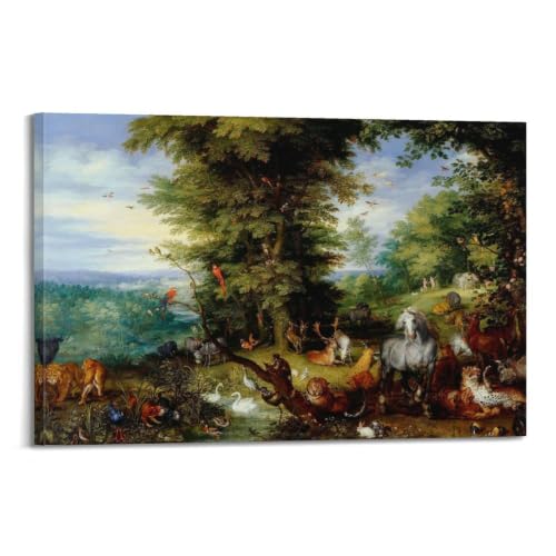 Poster The Garden of Eden sublimer un salon avec une impression sur toile Jan Brueghel