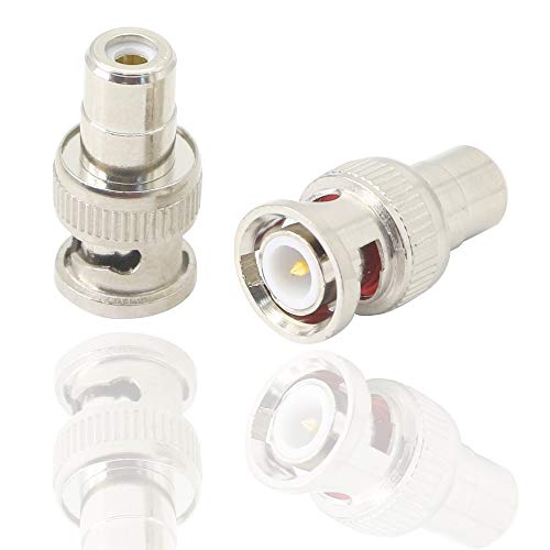 Adaptador BNC a RCA macho a hembra 5 unidades miniatura 2