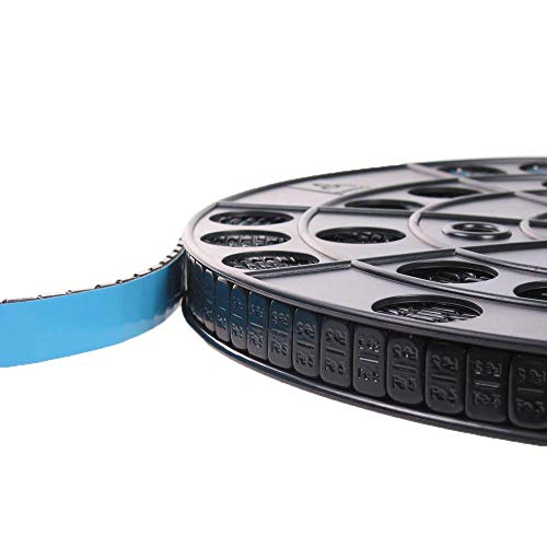 BB-EP Poids d'équilibrage adhésif en acier - 5 kg - 1000 x 5 g - Galvanisé et revêtement plastique noir (1) Cover