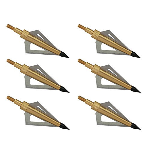 6 Pointes De Flèche IRQ 125 Grain - Pour Flèches Carbone, Arbalète, Tir à L'Arc