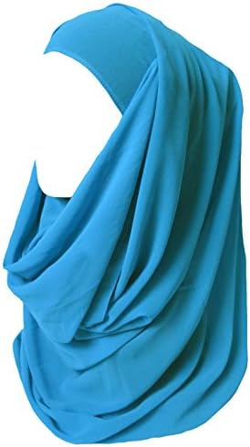 Lina & Lily Heavy Premium Chiffon Hijab Head Scarf Shawl Wrap for Muslim Women Lightweight