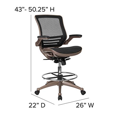 Flash Furniture BL-LB-8801X-D-GG Waylon Mid-Back Swivel Office Chair thumb #2