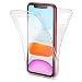 Produktbild NALIA 360 Grad Handyhülle kompatibel mit iPhone 11, Dünne Full-Body Silikon Hülle Rundum Cover Case, Ultra-Slim Schutzhülle Handy-Tasche, Phone Komplett-Schutz & Displayschutz, Farbe:Transparent