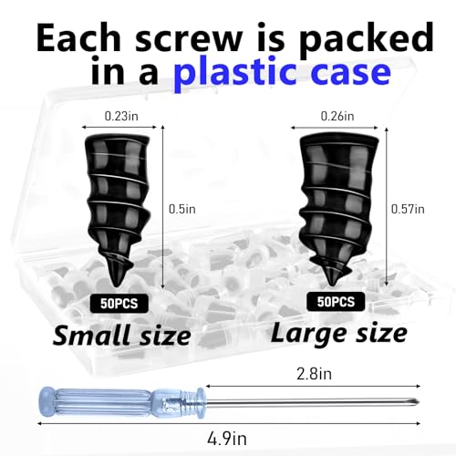 NACHLYNN 100 Pcs Tire Repair Nails Rubber Screw Tool Self-Service Tire Repair Nail Self-Tapping Screw for Car Motorcycle Truck - Thumbnail 2