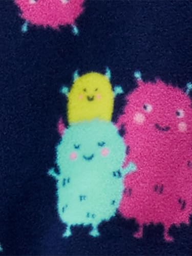 Simple Joys by Carter's Pijama com pés de lã resistente a chamas para crianças e bebês meninas, pac